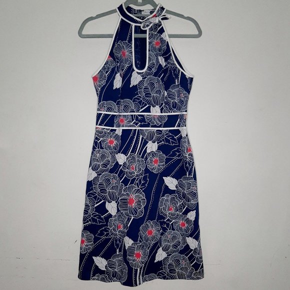 Anthropologie Dresses & Skirts - Anthropologie, Tabitha Blue Floral Halter Dress